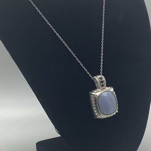 Judith Ripka Sterling Silver, Sapphire, Blue Lace